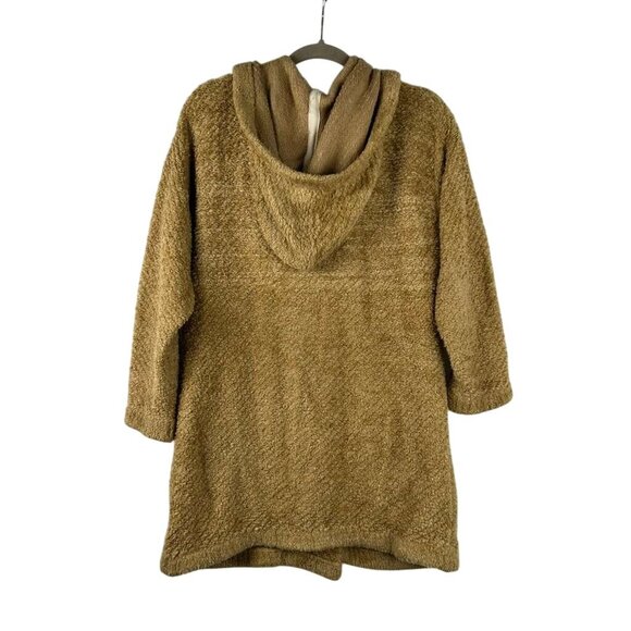 Free People Women's XS Oversized Hooded Sweater Jacket Long Coat Cardigan - Picture 8 of 16